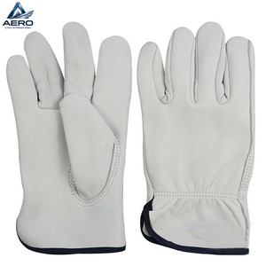 Guantes de Trabajo de Cuero de Primera Calidad, Diseño Clásico, Protección Multiusos para las Manos, Piel de Vacuno Lisa Blanca, Producto Popular de Nueva Llegada del Mejor Proveedor - Product Image 2