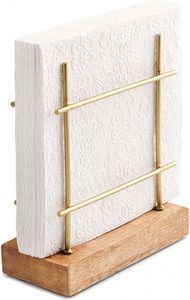 Support de serviettes en acier inoxydable pour cuisine, porte-serviettes en papier et mouchoirs, décoration métallique sur pied, outil de type artisanal, exportations craftera - Product Image 4