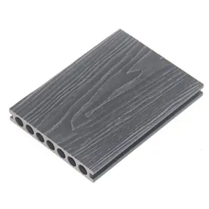 Anti-cracking antislip china suppliers best quality waterproof Wpc decking flooring 3d Wood Grain Wpc Decking
