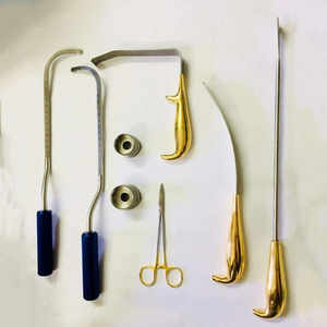 Outils en acier inoxydable pour les procédures cosmétiques et médicales reconstructives, kit chirurgical réutilisable, ensemble d'instruments pour la chirurgie mammaire - Product Image 1