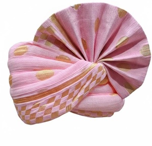 Turbante Barati Rosa al por Mayor, Safa Pagdi para Invitados de Boda, Accesorio Tradicional Indio para Novios con Acabado de Tela Elegante - Product Image 1