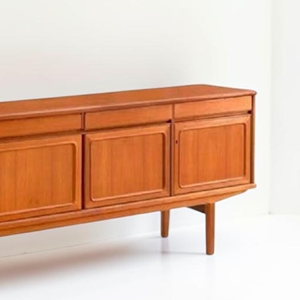 Firsthand Wholesale Teak Wood <b>Sideboard</b> Mid Century Modern Credenza Large Buffet Cabinet Living Room Storage B2B Direct Factory - Product Image 5