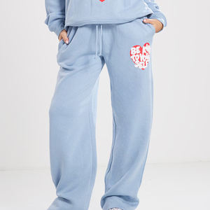 Survêtement léger en coton/polaire pour femme, imprimé, coupe ample, avec logo personnalisé, coupe-vent, vente en gros - Product Image 6