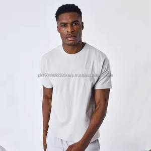 Camiseta Personalizable con Cuello Redondo 100% Algodón, Jersey de Alta Calidad con Logotipo Liso para Hombre, Venta al por Mayor para Deportes, Gimnasio, Fitness, Diseño a Cuadros - Product Image 6