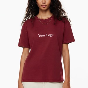 เสื้อยืดครอปผู้หญิงไซส์ใหญ่ ผ้าฝ้าย 100% สำหรับฤดูร้อน ระบายอากาศ แห้งเร็ว เป็นมิตรกับสิ่งแวดล้อม รับสกรีนโลโก้ เซ็กซี่ เรียบง่าย - Product Image 1