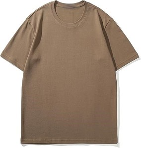 เสื้อยืดคอกลมแขนสั้นทรงหลวมผ้าฝ้ายแท้ 100% ผลิตในปากีสถาน สีพื้น สำหรับผู้ชาย ใส่สบายๆ ในฤดูร้อน - Product Image 5