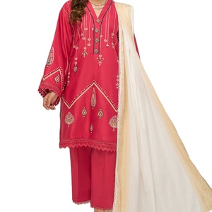 ชุดเดรสพิมพ์ลายแขนยาวหรูหราสำหรับงานแต่งงานชุดเดรสสไตล์ปากีสถาน salwar kameez พร้อม dupatta - Product Image 1