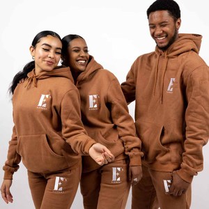 Customized Logo Printing Breathable Winter Hooded Fleece Tracksuits for Training & Jogging-Best Selling - Product Image 5