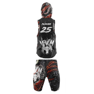 Ensemble de maillots de football sans manches à capuche personnalisés par sublimation, imprimé bleu-vert éclatant, vente en gros, grandes tailles, été, football américain - Product Image 4