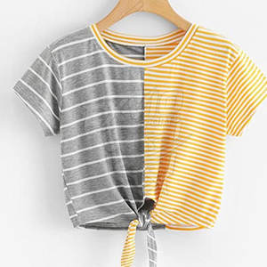 เสื้อครอปท็อปคุณภาพสูงแบบกำหนดเองสำหรับผู้หญิง เสื้อยืดครอปท็อปโอเวอร์ไซส์สำหรับฤดูร้อน ออกแบบเองได้ - Product Image 2