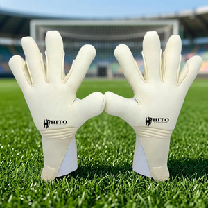 Gants de gardien de but antidérapants de dernière conception, nouvelle version basique en latex, caoutchouc injecté hybride, coupe 4 mm - Product Image 6