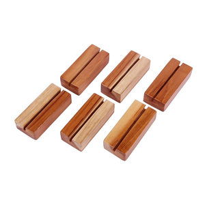 Wood Business <b>Card</b> Holder At Affordable Price 6 Pieces High Quality Custom Logo Wood Desk Holder - Product Image 1
