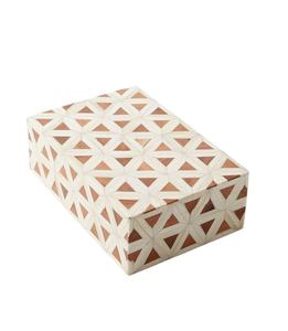 กล่องโดมิโนสีขาวมีสไตล์พร้อมจุดสีดำกล่องเก็บของตกแต่งหรูหราสำหรับตกแต่งบ้านโซลูชันการจัดเก็บชุดเกมที่ไม่เหมือนใคร - Product Image 1