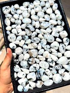 Natural Rainbow Moonstone Cabochon Wholesale Bulk Lot Loose Gemstone for Jewelry Making Supplies For jewellery making . - Product Image 2