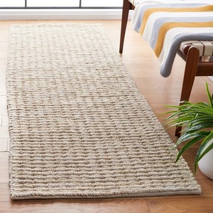 Alfombra de pasillo moderna beige de algodón de tejido plano, rectangular, con base de goma antideslizante, de pelo bajo y delgada (0.2-0.4 pulgadas) - Product Image 2