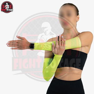 Manguito de compresión para brazo en color verde, producto transpirable, último diseño, logotipo personalizado impreso, manguitos para brazos más vendidos - Product Image 2