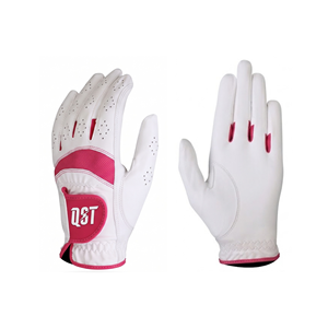 Golf <b>Gloves</b> <b>Leather</b> Golf <b>Gloves</b> Breathable Perforated Mesh Panel Ladies Golfing <b>Gloves</b> Custom Logo OEM ODM Custom - Product Image 1