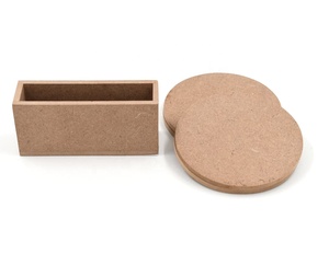 Posavasos de madera MDF en blanco para bricolaje, posavasos de sublimación para impresión de publicidad y decoración del hogar - Product Image 4