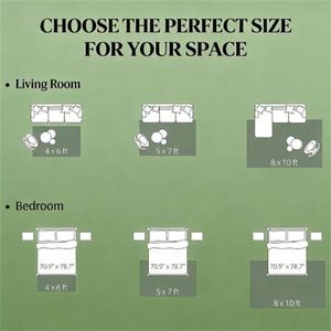 Tappeto Marrone Chiaro Misto per Soggiorno, Camera da Letto, Sala da Pranzo, Ufficio, Set di Tappeti e Moquette - Product Image 4