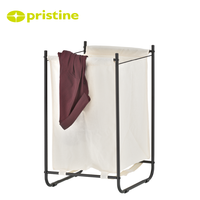 Panier à linge en acier moderne et durable avec couvercle, idéal pour le rangement domestique et la lessive (OEM Factory Storage Furniture Home Storage TC Bag Basket)