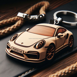 Custom <b>Engraved</b> Wooden Car Key Chain with Company Logo - Personalized Wood Keychain for Promotional Gifts Wooden - Product Image 2