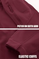 Veste tactique d'hiver pour homme à capuche, col montant, imperméable, doublure polaire softshell, respirante, coupe-vent, personnalisable