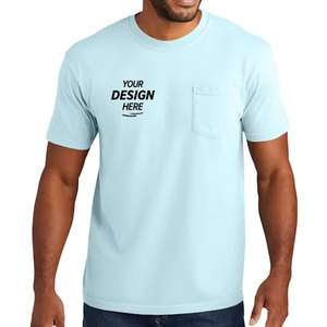 T-shirt à manches courtes et col rond hypoallergénique de qualité supérieure avec poche poitrine gauche - Product Image 1