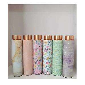 Bouteille d'eau en cuivre pur pour la maison, les voyages et le bureau, favorisant une hydratation quotidienne simple et un bien-être. - Product Image 6