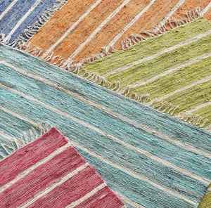 พรมปูพื้นสไตล์โมเดิร์นลายเรขาคณิต ทำจากปอกระเจา เป็นมิตรกับสิ่งแวดล้อม ป้องกันแบคทีเรีย เหมาะสำหรับห้องนั่งเล่น ห้องนอน ตกแต่งภายในบ้าน หรือใช้เป็นพรมละหมาด - Product Image 4