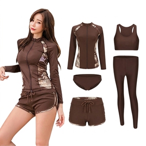Wholesale Digital Printed <b>Women</b> Short Sleeve Gym Sports Rash Guard UPF 50+ <b>Compression</b> Surfing Yoga T Shirt Quick Dry - Product Image 3