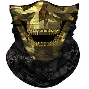 Gorra de pesca con protección UPF 50, bufanda multifuncional con estampado de calavera por sublimación, máscara facial para caza, ropa exterior de poliéster sin costuras para pescadores. - Product Image 1