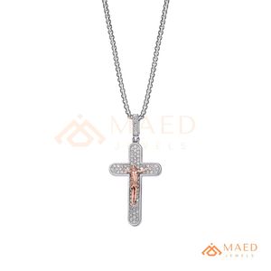 Collar con Colgante de Cruz de Jesús en Plata 925 con Incrustaciones de Moissanita, Estilo Hip Hop, Joyería de Lujo Unisex, Regalo para Hombres y Mujeres, EE. UU. - Product Image 5
