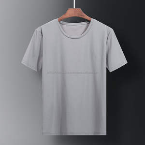 Camiseta de Verano para Hombre, 100% Algodón, Malla Transpirable, Cuello Redondo, Manga Larga, Holgada, Tallas Grandes, con Logotipo Personalizado - Product Image 3