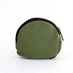 Porte-monnaie rond en toile de coton vierge à fermeture éclair, personnalisable, peint à la main, pour étudiants, mignon, vente en gros - Product Image 6