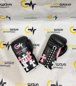 Goldenwave Professionelle Herstellung Großhandelspreis Premium-Qualität Echte Leder-Boxhandschuhe Professionelle Pro-Boxausrüstung - Product Image 6