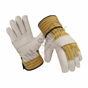 Gants de sécurité industriels canadiens en cuir de chèvre ignifuge pour travaux de construction avec fonction de protection au travail - Product Image 1