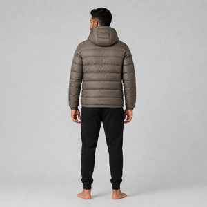 Doudoune d'hiver personnalisée brillante pour homme, décontractée, en duvet, grande taille, à capuche - Product Image 5