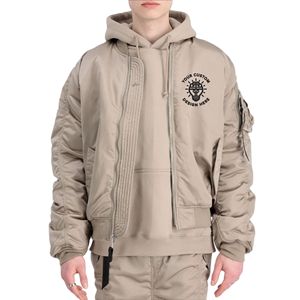 Blousons Bomber A1 d'Hiver Personnalisés avec Logo Brodé, Blousons Bomber Ma1 Surdimensionnés et Épais, Blousons de Vol Zippés Streetwear pour Hommes - Product Image 1