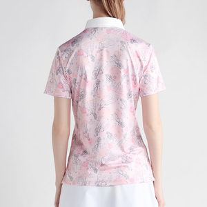 เสื้อโปโลสำหรับขี่ม้าแบบซับลิเมชั่นพิมพ์ลายตามสั่งสำหรับผู้หญิง โพลีเอสเตอร์ ปรับแต่งได้ตามต้องการ รุ่น 2026 สินค้าขายดี - Product Image 4