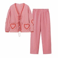Fabricant vietnamien – Ensemble pantalon et haut à manches longues en mélange de coton pour femme – Vêtements printemps-été – Service de production complet OEM/ODM en gros