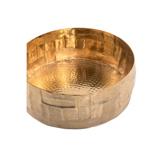 Juego de 3 cuencos de comida para restaurante redondos de diferentes tamaños, cuencos de Metal de Color cobre para servir comida, precio atractivo para eventos de boda - Product Image 4