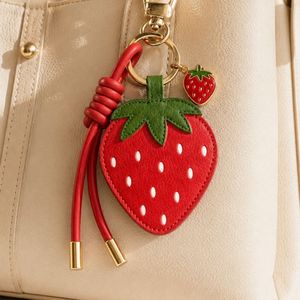Llavero Personalizado de Cuero PU con Colgante Esmaltado de Frutas - Product Image 5