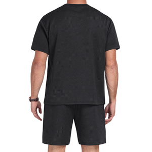 Ensemble décontracté professionnel pour homme : chemise et short 100 % polyester, fabrication durable et douce, idéal pour le fitness - Product Image 6