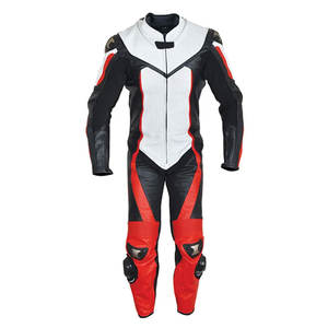 Équipement de course moto en cuir personnalisé, style tendance, coupe-vent, hiver, haute qualité, pour homme - Product Image 4