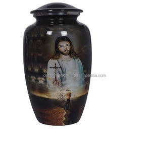 cremation Urn Decorative Metal Cremation Urn Memorial Urn Durable with Polished Design at wholesale price - Product Image 6