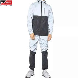Conjunto Deportivo con Capucha para Hombre INDEX, Chaqueta con Cierre y Bloques de Color de Manga Larga y Pantalones, Ligero, de Poliéster, para Primavera - Product Image 1