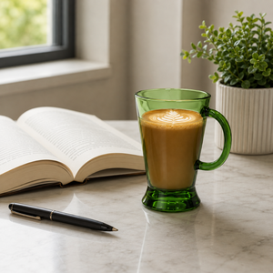 แก้วกาแฟ/ชา โบโรซิลิเกต 220 มล. สกรีนโลโก้ ทำมือ สำหรับของขวัญองค์กรและชุดต้อนรับส่งเสริมการขาย - Product Image 5