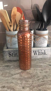 Premium 950ml Copper Bottle for Health - Natural Water Purifier, Energy Booster, Traditional Handcrafted - Product Image 3