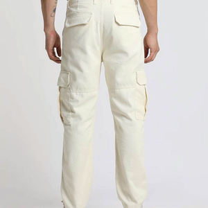 Pantalon cargo multi-poches de haute qualité pour hommes, logo personnalisé, couleur unie, pantalon cargo de sport pour hommes - Product Image 5