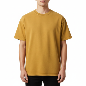 T-shirt unisexe 240g 100% coton à manches courtes, écologique, délavé à l'acide, motif logo, vêtements en gros - Product Image 2